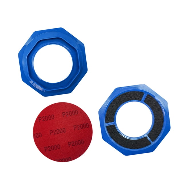 Almencla Sanding Pad Holder for Bowling Balls Maintenance Tool for Polishing Cleaning blue