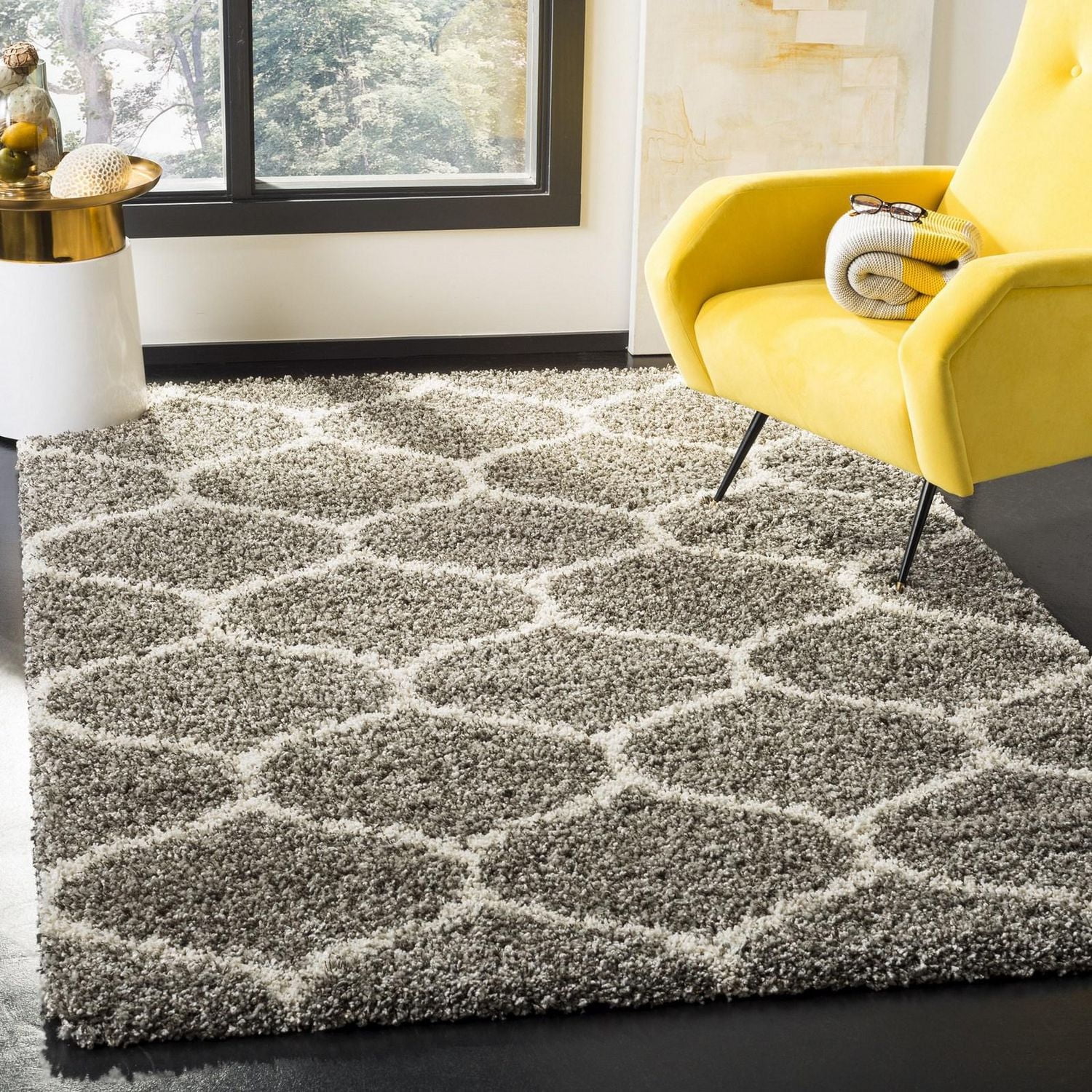 Safavieh Hudson Arline Tapis Géométrique Shag