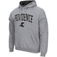 thumbnail image 2 of Men's Colosseum Heathered Gray Providence Friars Arch and Logo Pullover Hoodie, 2 of 3