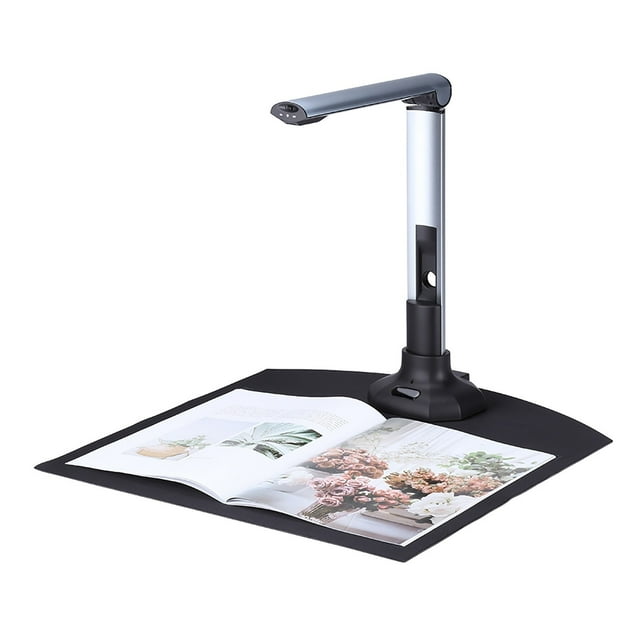 BK52 Portable Book & Document Camera Scanner, Capture A3 HD USB 2.0 Scanner With LED Light For ID Cards Passport Books Watermark ,Easy to Use