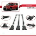 thumbnail image 4 of Compatible with Skoda Yeti 2009-2017 FLY Model Car Roof Rack Cross Bar Grey Aluminium 3 Bars, 4 of 7