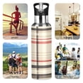 thumbnail image 7 of Yayeee 20oz Insulated Water Bottle Double Wall Stainless Steel with Flip Straw Lid, Black Tartan, 7 of 7