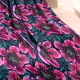 thumbnail image 3 of Pioneer Flower Floral Print Pattern Blanket,Comfortable Soft Flannel Throw Blanket,All Season,Warm Lightweight Blankets for Sofa Bed Couch Living Room Chair,30"x40", 3 of 4