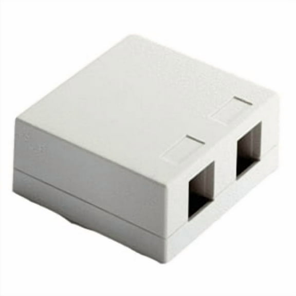 TWO PORT SURFACE MNT BOX WH (M10)