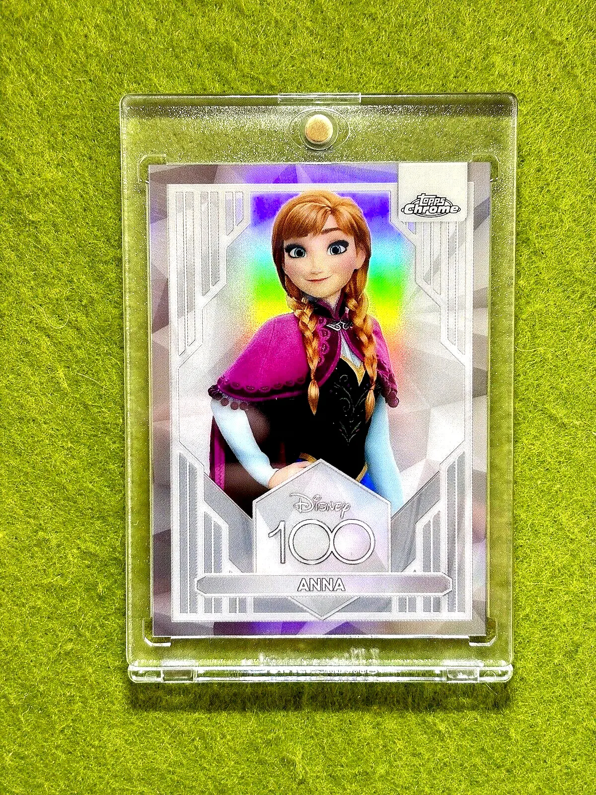 ELSA from FROZEN Disney 100 REFRACTOR CARD 2023 Topps Chrome