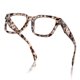 thumbnail image 1 of Gafas que bloquean la luz azul, kimorno, montura cuadrada, gris Demi, 1 of 6
