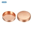 thumbnail image 3 of Uxcell 50mm ID Copper End Cap Pipe Fitting Sweat Plug Connection 2 Pack, 3 of 4