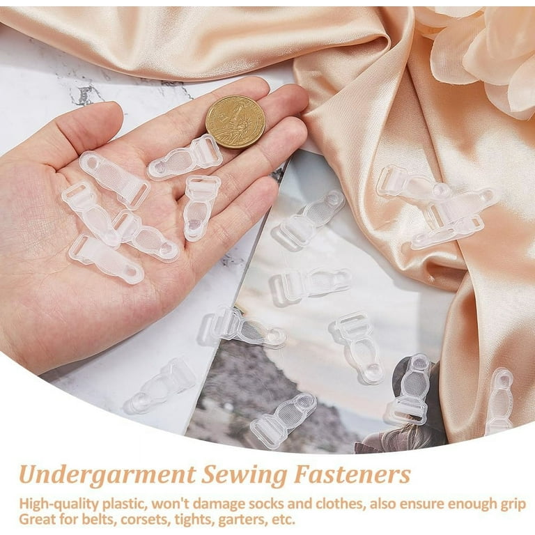 200PCS Plastic Garter Clips Grip Tranparent Garters End Buckle Suspender  Clips Stocking Clips Suspenders Supplies Corset Garter Belt Straps DIY  Replacement Accessories - Walmart.com