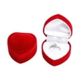 thumbnail image 2 of Vnanda Heart Shaped Ring Box Holder Jewelry Chest Organizer Earrings Coin Jewelry Presentation Box Case for Proposal Engagement Wedding Ceremony Birthday Gift, 2 of 7