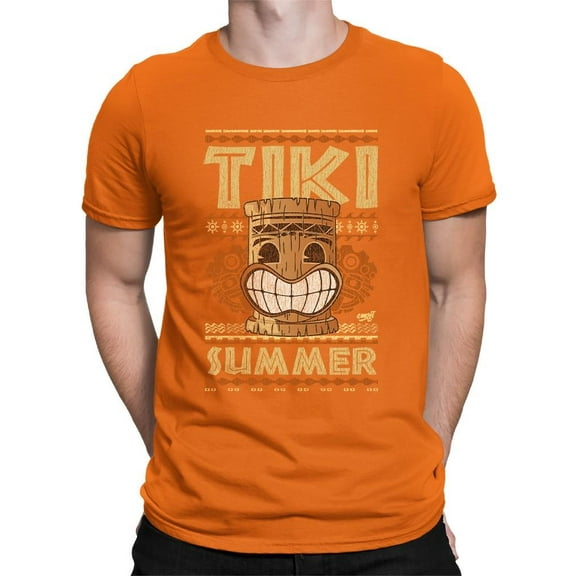 Tiki-Summer Hawaiian Tropical Vibes Men's Tshirt