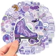 thumbnail image 2 of Paquete de pegatinas de vinilo impermeable Purple Mix Anime, 100 unidades, 2 of 4