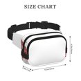 thumbnail image 4 of Balery Winter Christmas Snowflake Mochila Cinturón para Mujeres y Hombres, Bolsa de Cintura Impermeable de Doble Capa con Correa, 4 of 9
