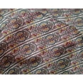 thumbnail image 4 of oneOone Silk Tabby Fabric Stripe|Leaves & Floral Block Print Fabric BTY 42 Inch Wide, 4 of 4