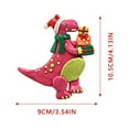 thumbnail image 2 of Festive Soft Clay Dinosaur Ornament for Christmas Tree Decoration and Celebration, 2 of 4