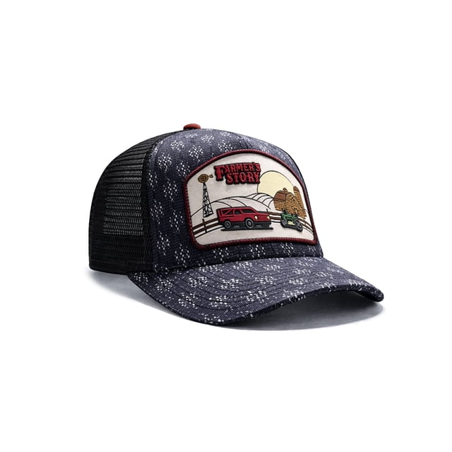 Knite Gorra Barn Red Trucker Agro Diseño Campirano Malla Transpirable