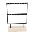 thumbnail image 1 of Estante de hierro para pendientes, estante para joyería, soporte para collar, pendientes, organizador Pequeño negro Cola Rack de joyería de pendiente de hierro, 1 of 7