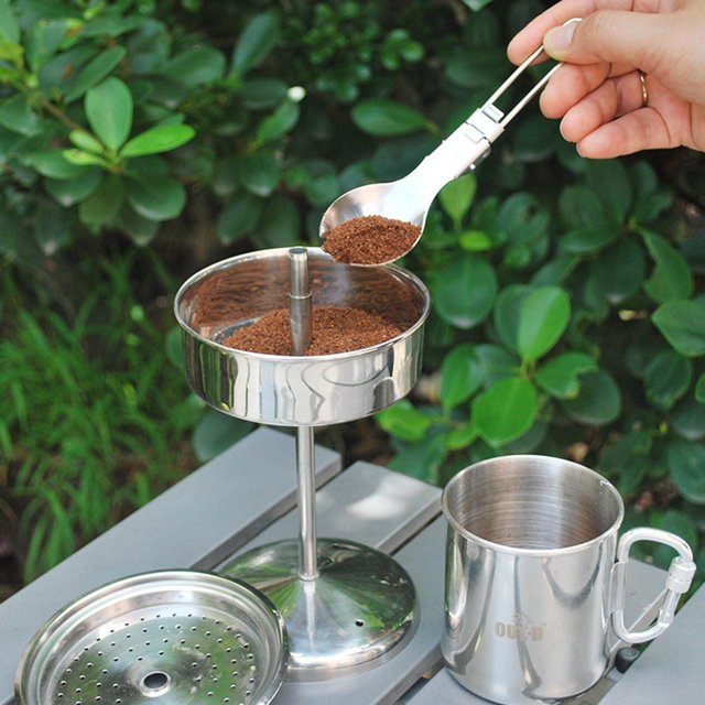 pitrice Stainless Steel 9 Cups Percolator Coffee Maker for Outdoor Camping