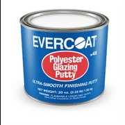 Fibre glass Evercoat 100400 Polyester Glazing Putty, 2.25 lb Can, White, Paste