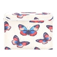 thumbnail image 7 of Yayeee Collapsible Cube Storage Bin with Lid Fabric Closet Decorative Basket with Handles, Blue Butterflies, 7 of 7