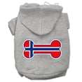 thumbnail image 6 of Pet, Dog  Cat Hoodie Screen Printed, "Bone Shaped Norway Flag", 6 of 10
