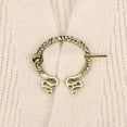 thumbnail image 6 of 2 Pack Vintage Brooch Cloak Pin, Penannular Brooch Cloak Clasp Scarf Pin(Gold), 6 of 6