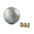 thumbnail image 2 of lacooooppia Auto Gear Shifter Knob Gear Shifting Handle Round Ball Easy to Install Carbon Fiber with Screws Auto Modified for Vehicle, 2 of 8