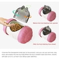 thumbnail image 4 of Interactive Cat Toy, Rocking Bear Design Dog Snack Dispenser, 2 in 1 Cat Toy Interactive Rocking Bear Design, for Slow Feeding Healthy, Educational Toy Practice Game for Pet, Pink, 4 of 5