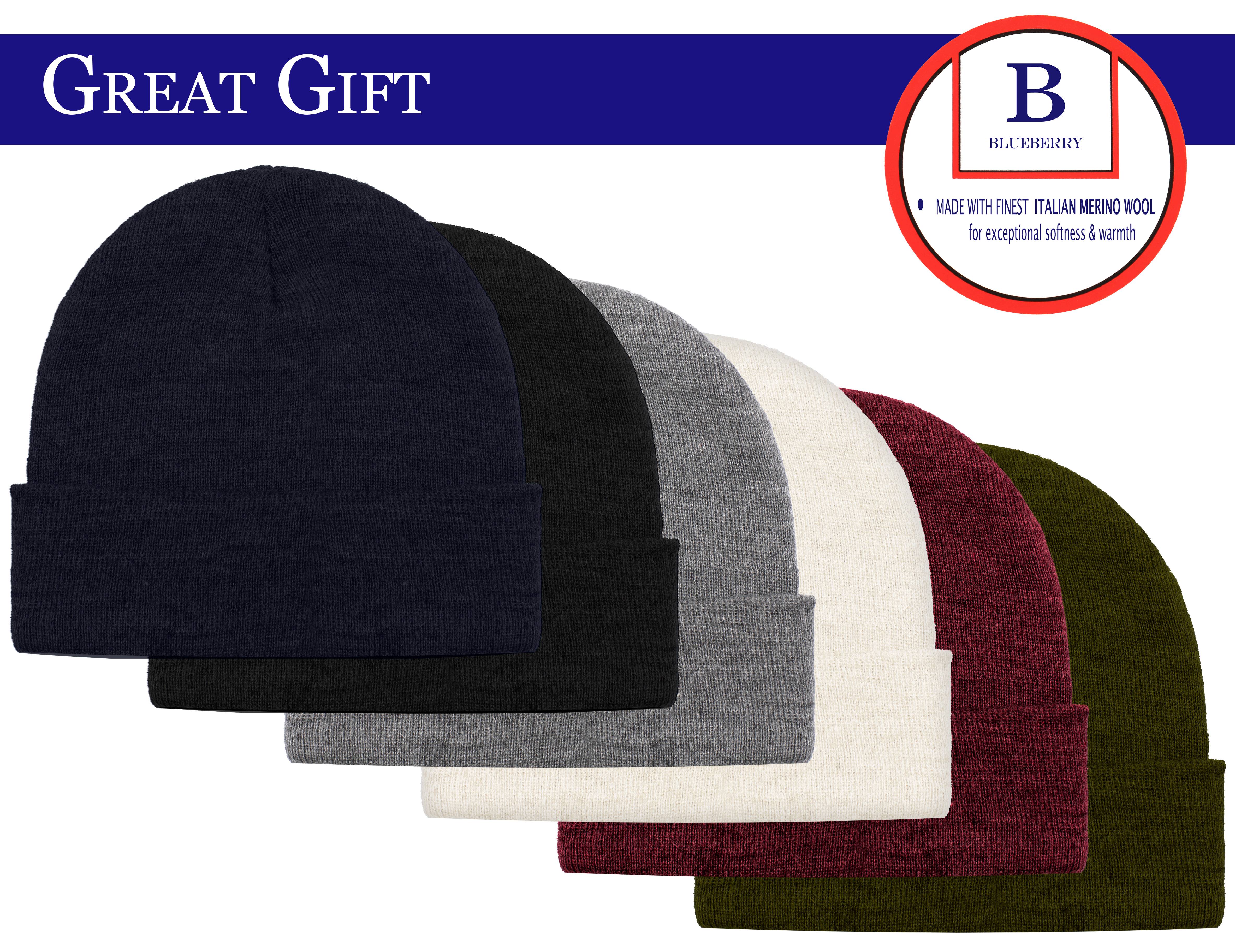 Blueberry Uniforms Burgundy Merino Wool Beanie Hat -Soft Winter and Activewear Watch Cap - image 6 of 6