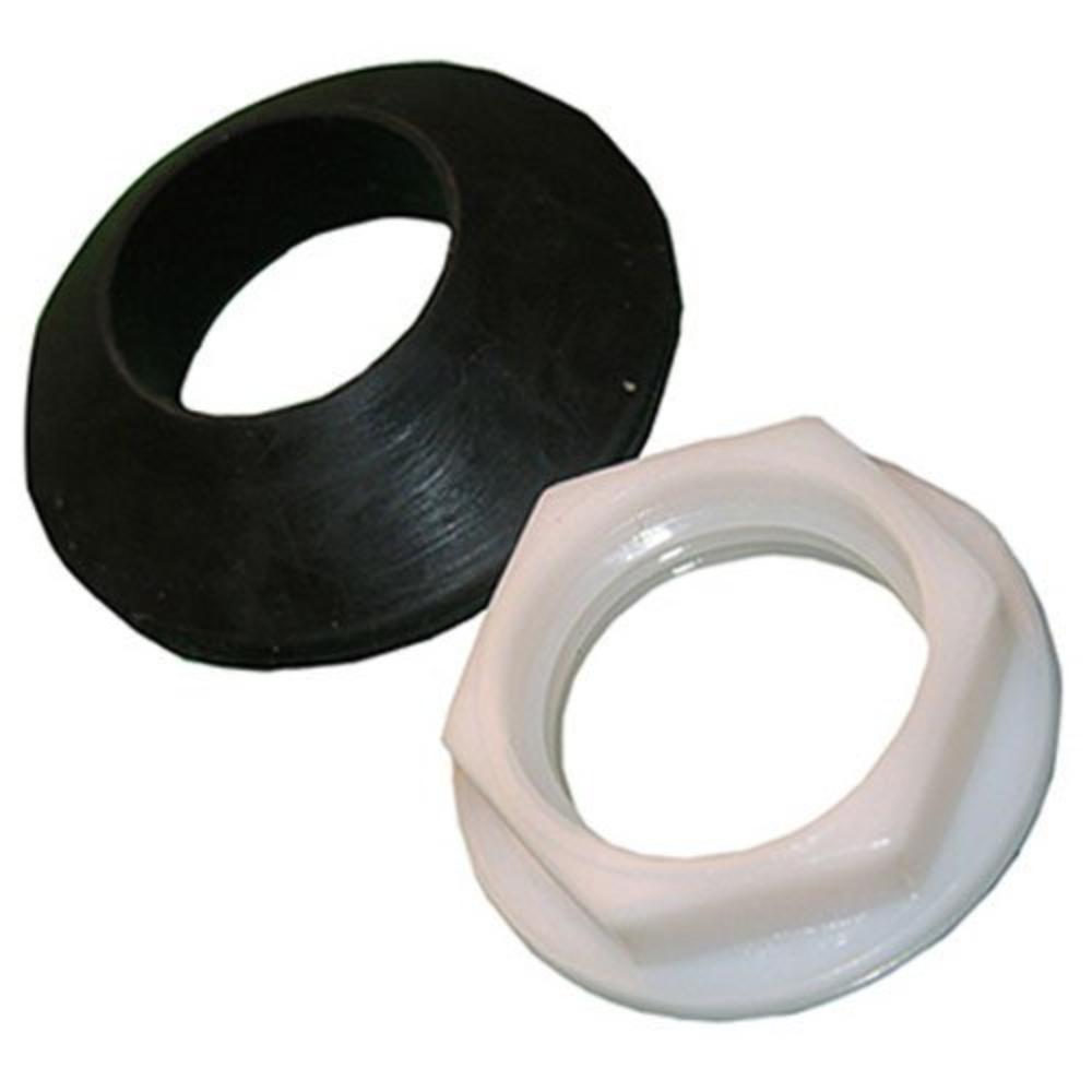 032007 Plastic Ballcock Shank Jam Nut Kit with Beveled Washer, The