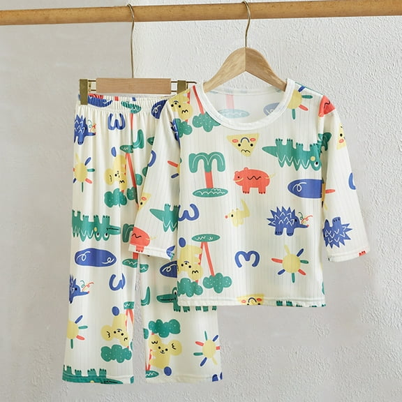 Delliss Two-Piece Pajama Set for Boys & Girls Soft cutton Snug Matching Family PJs, Toddler to Teen 2-16 Years