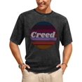 thumbnail image 1 of Creed Durable Vintage Oversized Cotton T-Shirts Distressed Shirt Crew Neck Short Sleeve, 1 of 8