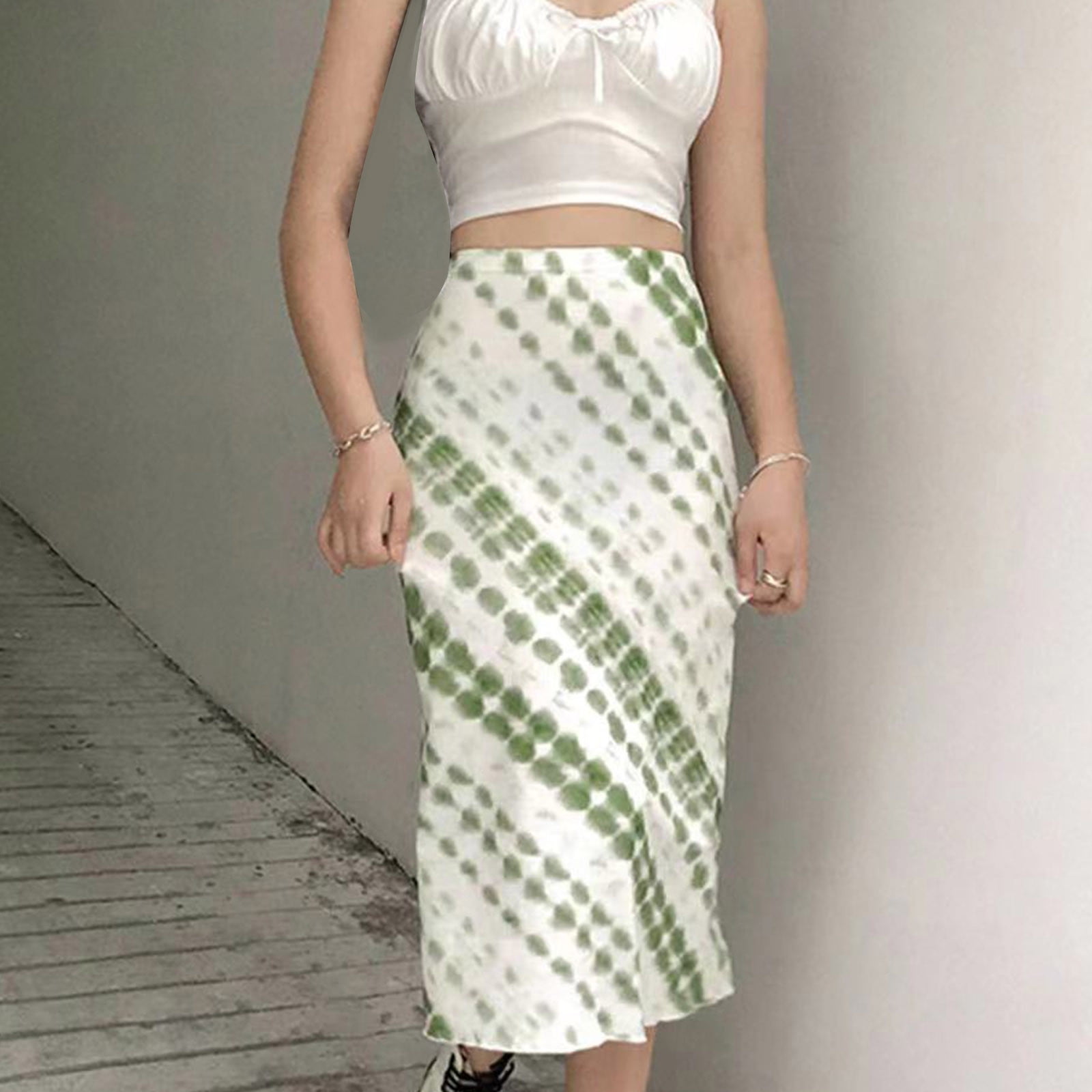 Zunfeo Skirts for Women Trendy Summer Wrap Skirts Fashion High Waist Straight Skirts Casual