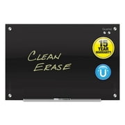 Quartet Infinity Black Glass Magnetic Marker Board, 72 X 48
