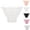02# White, variant on Women's Side Tie Sheer Panties Lace Bikini Adjustable G-String Thongs for Women Low Waisted Underwear,Black L