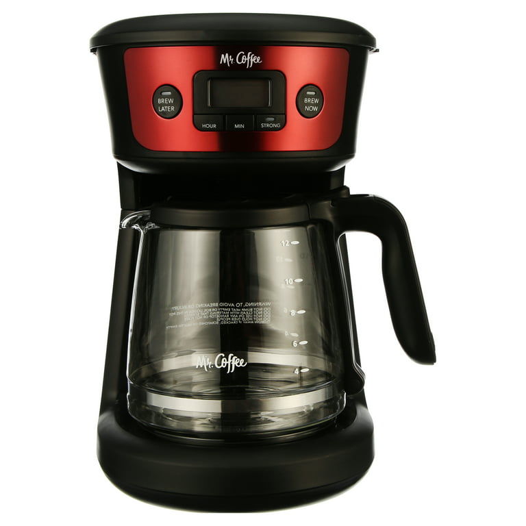 DETAILED REVIEW Mr Coffee 12 Cup Red Programmable Coffee Maker
