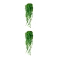 thumbnail image 2 of Advancent Fondo de pared artificial Puerta Flores colgantes Planta Vid falsa Ratán Decoración de cumpleaños Suministro Oficina Patio Corto Verde 85CM 2piezas, 2 of 6