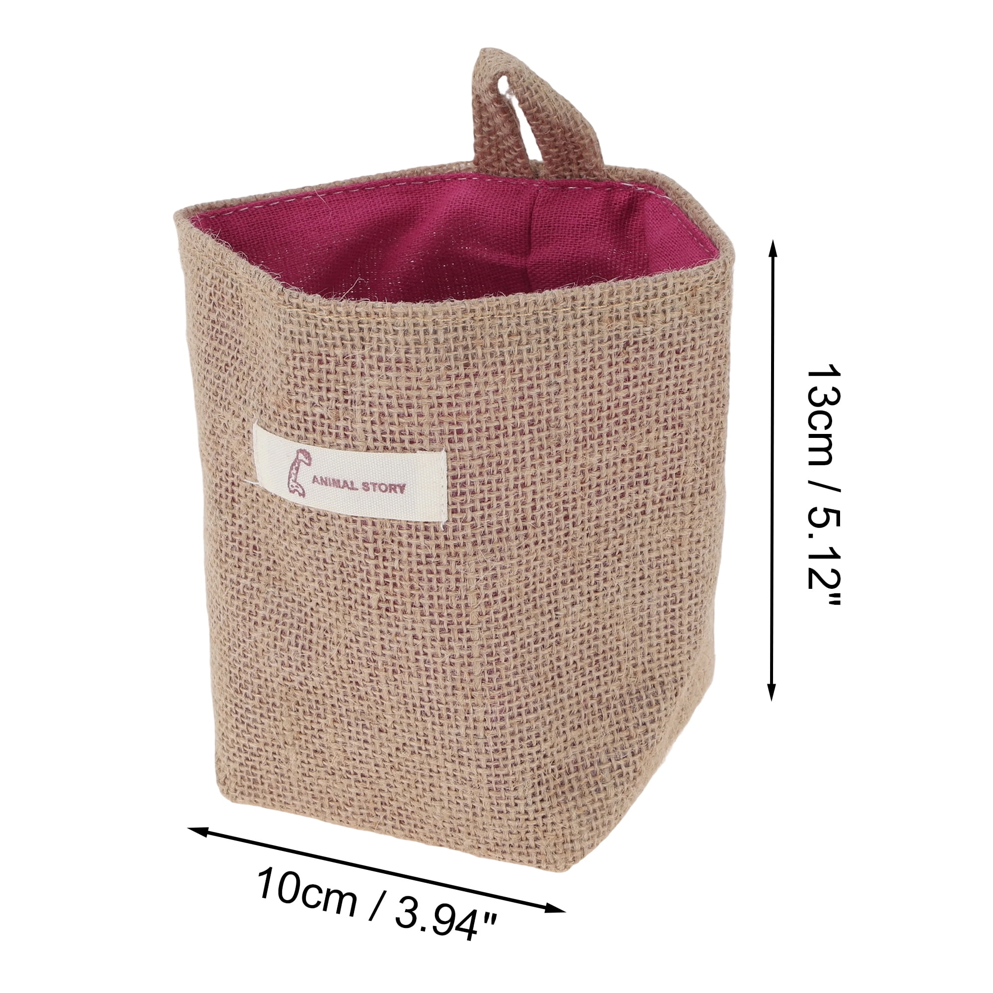 Unique Bargains Simple Reusable Hanging Storage Bags 1 Pc Yellow Brown, Rose Red