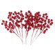 thumbnail image 3 of Decoración de Rojos, Decoraciones Artificiales de Graduación para Decoraciones de árboles de Navidad, Manualidades, Bodas, Decoración para hogar Gloria ramos de flores artificiales bricolaje, 3 of 8
