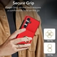 thumbnail image 4 of Allytechgroup Wallet Case Cover for Samsung Galaxy S25+ Plus, with Ring Holder Cards Slots Premium PU Leather TPU Back Cover Shockproof RFID Blocking Phone Case for Samsung Galaxy S25+,Red, 4 of 7