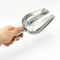 thumbnail image 4 of Acero inoxidable Alimentación para mascotas Scoop Distribución Distribución Scoop Metal Grain Scoop, 4 of 6
