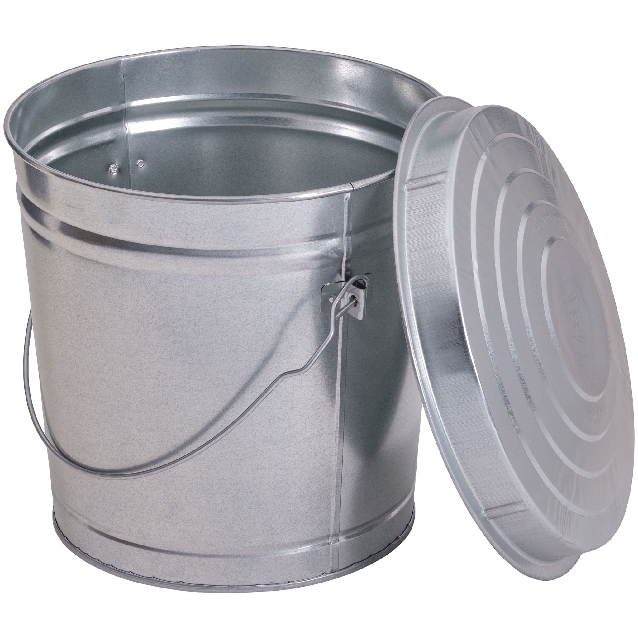 Birds Choice Galvanized Steel Locking Lid Seed Can with Lid - 10 Gallon