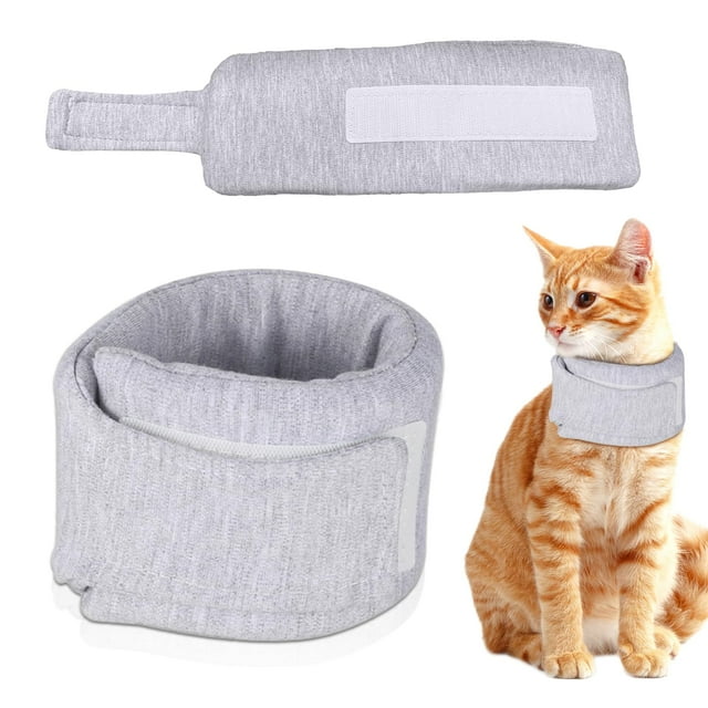 Collar de cono para gato suave, conos de gato para dejar de lamer después de la cirugía, collar de recuperación ajustable para gato para evitar lamer heridas M