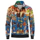 thumbnail image 3 of Chaqueta de helado para hombre, abrigo con estampado de cremallera de manga larga para primavera y otoño, ropa informal con bolsillo para mujer, prendas de vestir exteriores de moda, chaquetas de bomb, 3 of 4