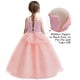 thumbnail image 3 of Disfraz de bruja rosa de Btonai para niñas con corona y varita, 3 of 6