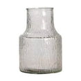 thumbnail image 1 of Jarrón de flores de vidrio, botella de vidrio, contenedor decorativo, jarra de flores para la mesa del dormitorio Claro, 1 of 9