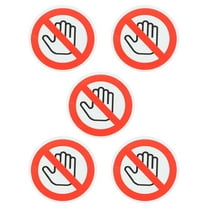 MLINS  5 Sheets Do Not Touch Sticker Safety Sign Stickers Staff Baby