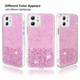 thumbnail image 3 of Dteck Glitter Case For iPhone 12 Pro / 12 6.1" for Women Girls - Bling Shiny Sparkling Girls Phone Case Protective Soft TPU Cover, Pink, 3 of 7