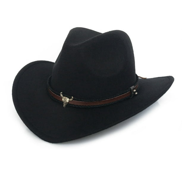 KABOER Classical Unisex Women Men Western Style Wide Brim Cowboy Hat ...