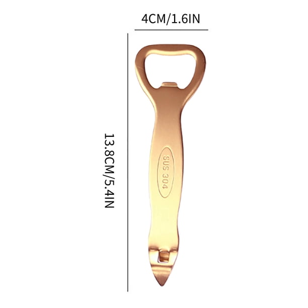 Gadgets de Cocina Frescos, Abridor de Botellas de Cerveza Creativo de Acero Inoxidable de 1 Pieza 13.8x4cm, Regalo de Diseño Único para Hombres Y Mujeres Que Acampan Y Usan Al Aire Libre Abridor de Bo