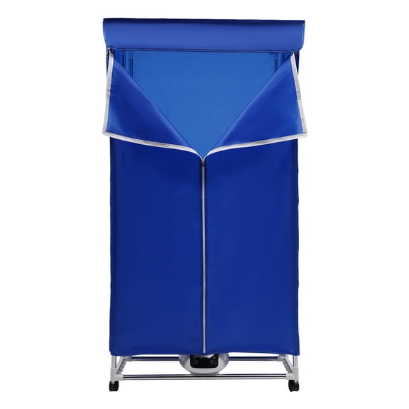 Compact Clothes Dryer, Blue Foldable Touchscreen Panel, Portable Laundry Solution & Space-Saving Design